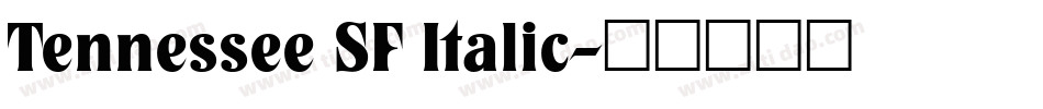 Tennessee SF Italic字体转换